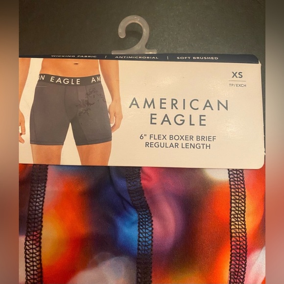 American Eagle Men's 6”Inseam Flex Boxer Briefs Size XS 26-28 - Picture 2 of 5